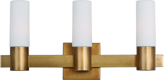 21"W Contessa 3-Light Bath Vanity Natural Aged Brass