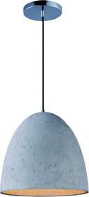 15"W Crete 1-Light Concrete Pendant