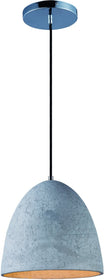 12"W Crete 1-Light Concrete Pendant