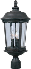 21"H Dover Cast 3-Light Outdoor Pole/Post Mount Bronze