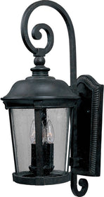 25"H Dover Cast 3-Light Outdoor Wall Mount Bronze