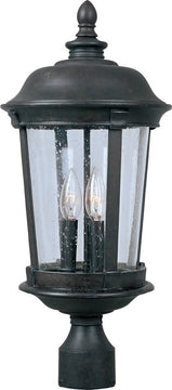 21"H Dover Vivex 3-Light Outdoor Pole/Post Mount Bronze