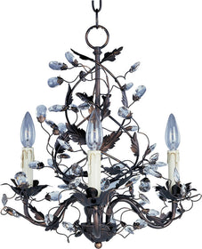 19"W Elegante 3-Light Chandelier Oil Rubbed Bronze