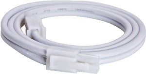 1"W CounterMax MXInterlink LED Under Cabinet Light Bar Connector Cord White