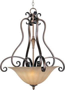 26"W Fremont 3-Light Pendant Platinum Dusk
