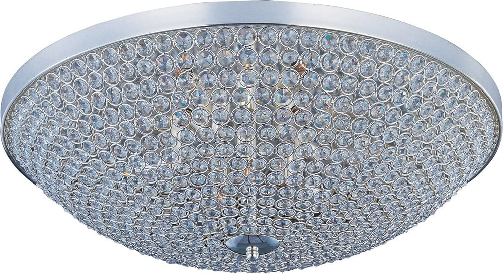Maxim Glimmer 6-Light Flush Mount Plated Silver 39872BCPS