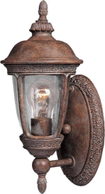 14"H Knob Hill Die-Cast Aluminum 1-Light Outdoor Wall Mount Sienna