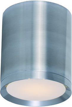 5"W Lightray 1-Light LED Outdoor Ceiling Light Brushed Aluminum