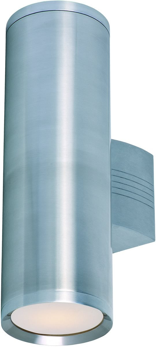 Maxim Lightray 2-Light LED Outdoor Wall Light Brushed Aluminum 86102AL