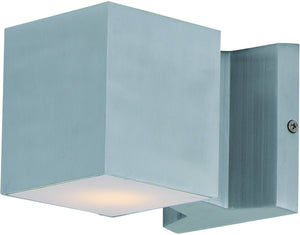 4"H Lightray 2-Light LED Outdoor Wall Light Brushed Aluminum