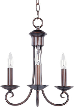 14"W Loft 3-Light Chandelier Oil Rubbed Bronze