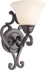 7"W Manor 1-Light Wall Sconce Oil Rubbed Bronze