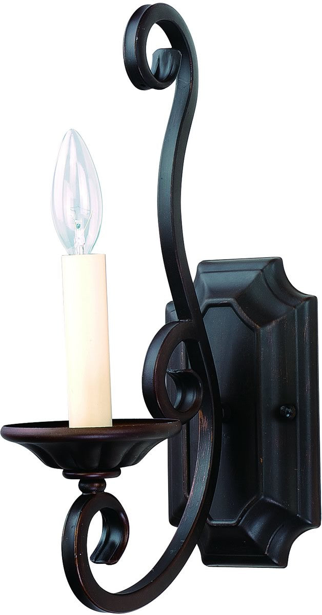 Maxim Manor 1-Light Wall Sconce Oil Rubbed Bronze 12217OI