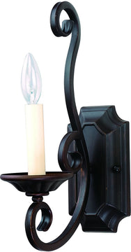 7"W Manor 1-Light Wall Sconce Oil Rubbed Bronze