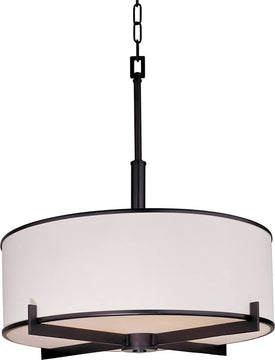 22"W Nexus 4-Light Entry Foyer Pendant Oil Rubbed Bronze