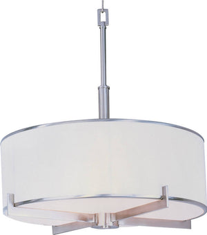 22"W Nexus 4-Light Entry Foyer Pendant Satin Nickel