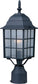 Maxim North Church 1-Light Outdoor Pole/Post Lantern Black 1052BK
