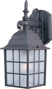 14"H North Church 1-Light Outdoor Wall Lantern Black