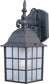 Maxim North Church 1-Light Outdoor Wall Lantern Black 1051BK