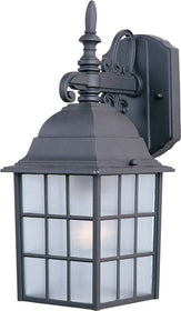 14"H North Church 1-Light Outdoor Wall Lantern Black