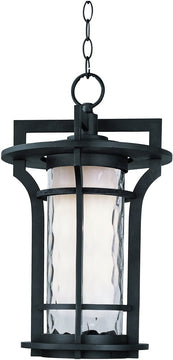 12"W Oakville 1-Light Outdoor Pendant Black Oxide