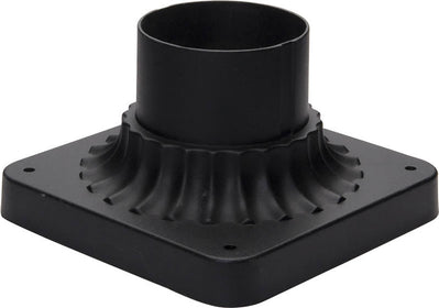 4"H Maxim Outdoor Cast Pier Mount Black