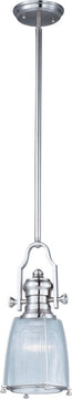 9"W Hi-Bay 1-Light Pendant Satin Nickel