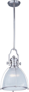 14"W Hi-Bay 1-Light Pendant Satin Nickel