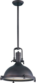 18"W Hi-Bay 1-Light Pendant Bronze