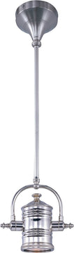 15"W Hi-Bay 1-Light Pendant Satin Nickel