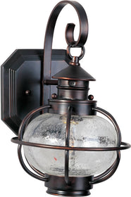 13"H Portsmouth 1-Light Outdoor Wall Mount Oil Rubbed Bronze