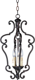 11"W Richmond 3-Light Entry Foyer Pendant Colonial Umber