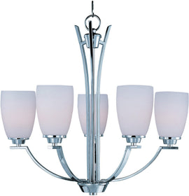 24"W Rocco 5-Light Chandelier Polished Chrome