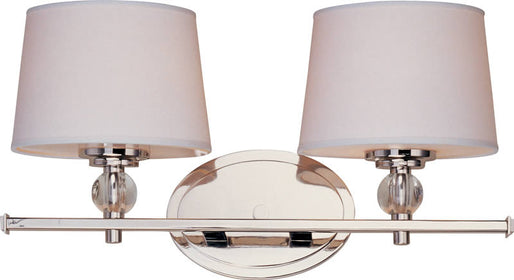 17"W Rondo 2-Light Bathroom Vanity Polished Nickel