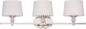 26"W Rondo 3-Light Bathroom Vanity Polished Nickel