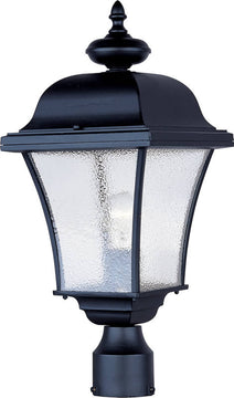 20"H Governor 1-Light Outdoor Pole/Post Mount Black