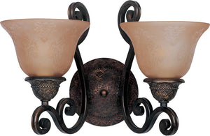 16"W Symphony 2-Light Wall Sconce Oil Rubbed Bronze