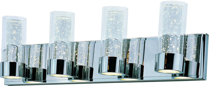 27"W Sync 8-Light LED Bath Vanity Polished Chrome