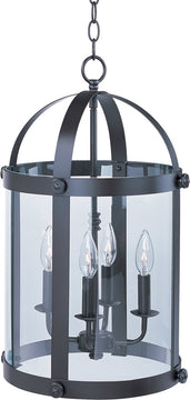 14"W Tara 4-Light Pendant Bronze