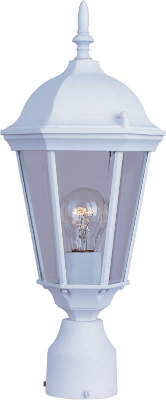 Maxim Westlake 1-Light Outdoor Pole/Post Lantern White 1001WT