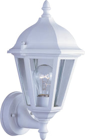 15"H Westlake 1-Light Outdoor Wall Light White