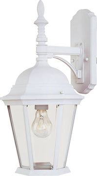 19"H Westlake 1-Light Outdoor Wall Mount White