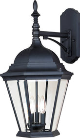 22"H Westlake 3-Light Outdoor Wall Mount Black