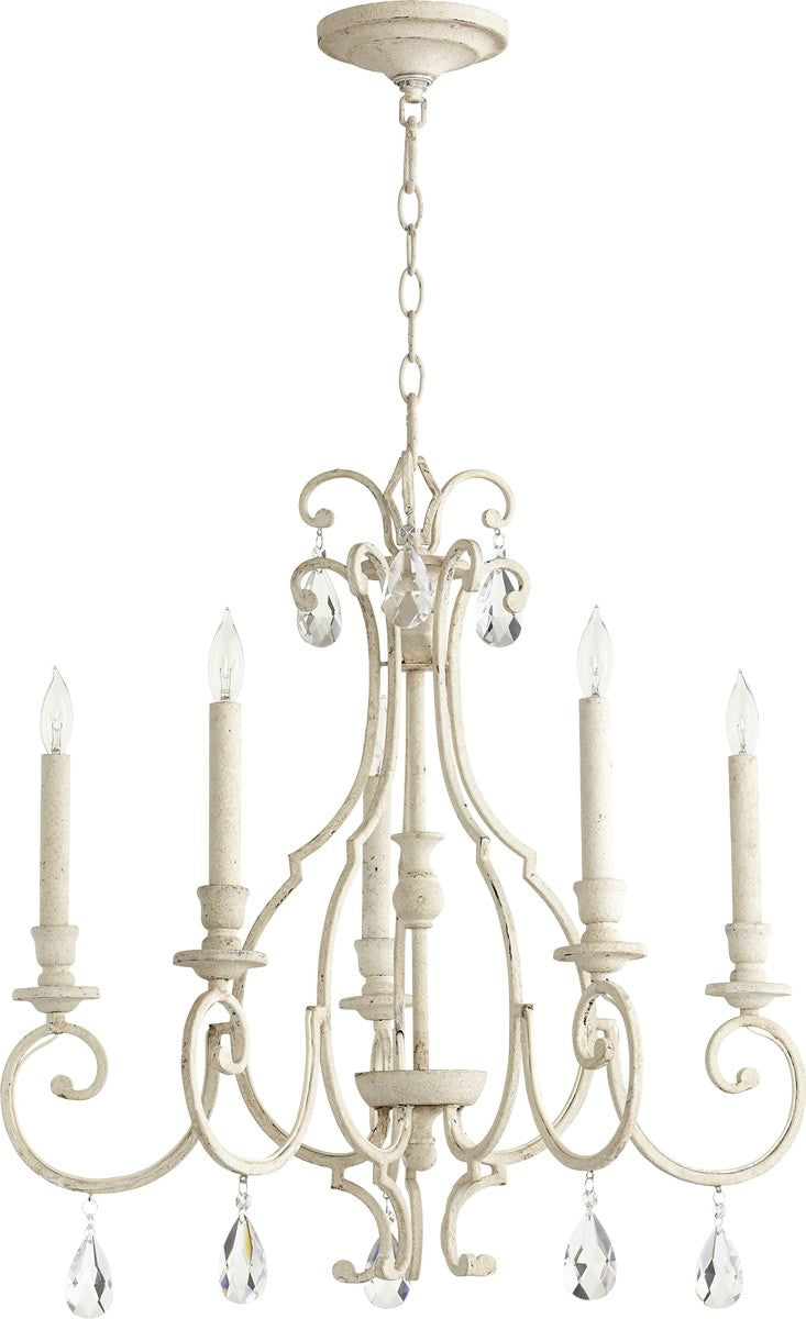 Quorum Ansley 5-light Chandelier Persian White