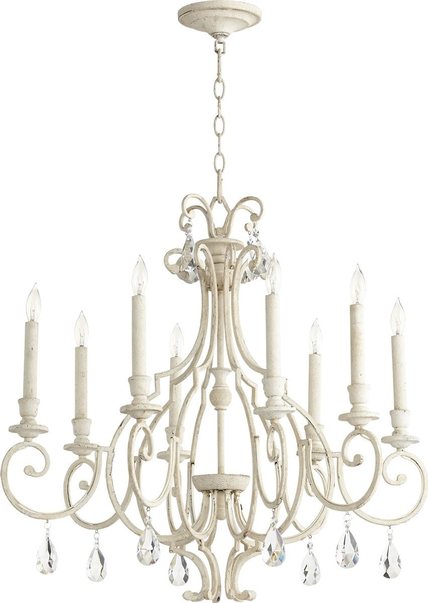 Quorum Ansley 8-light Chandelier Persian White