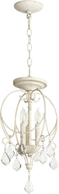 11"W Ariel 3-light Dual Mount Light Fixture Persian White