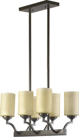 20"W Atwood 6-Light Pendant Oiled Bronze