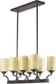 29"W Atwood 8-Light Pendant Oiled Bronze