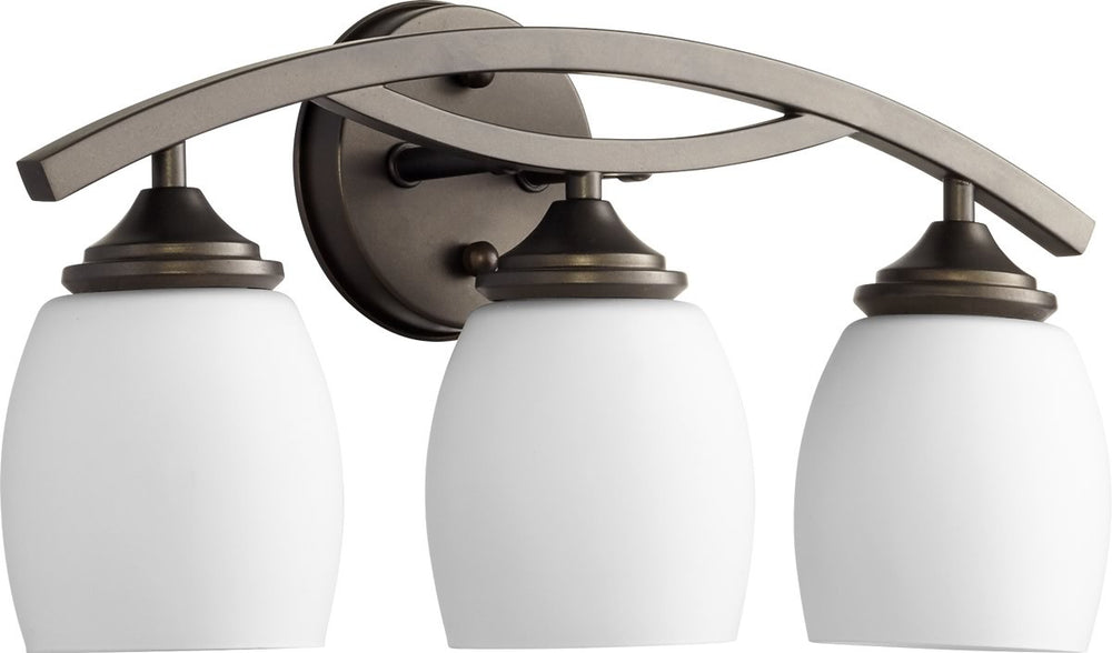 Quorum 3-light Bath Vanity Light Oiled Bronze