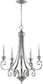 Quorum Bryant 5-light Chandelier Classic Nickel